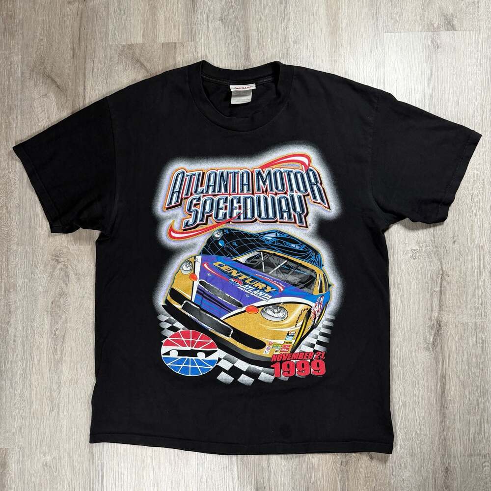 Vintage Chase Authentics 1999 Atlanta Motor Speedway NASCAR T-Shirt Large Racing
